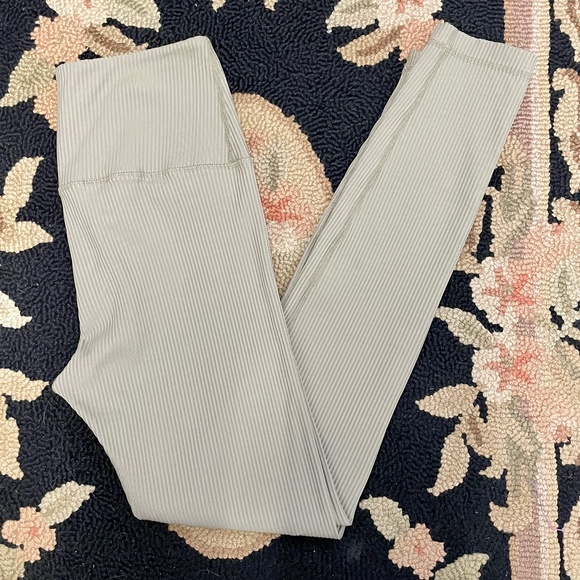 Tan + Lines ribbed high waist leggings - Picture 1 of 5